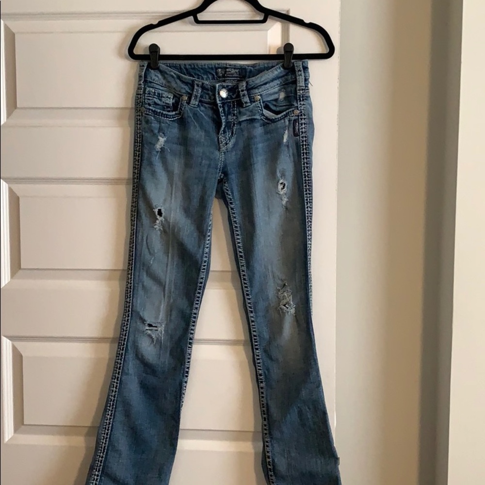 Silver Co. Aiko Flap Bootcut Jeans